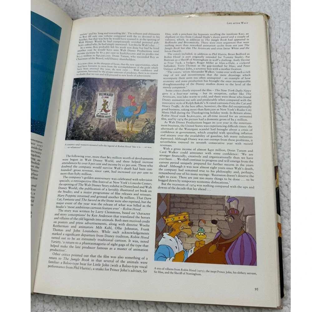 The Disney Studio Story Hardcover Book Richard Holliss Brian‎ Sibley 1988 ISBN